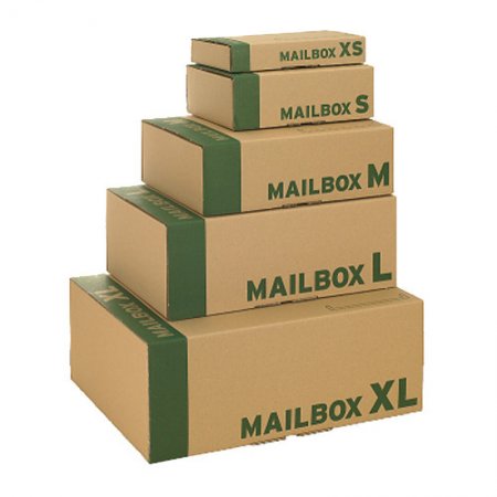 MAILBOX XS Post Versandkarton 247x157x45 mm  DIN A5